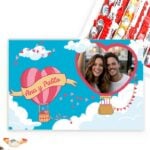 Miniatura de Caja de Dulces Globo del Amor con Foto y Nombre personalizada