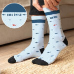 Miniatura de Calcetines Tiburón con Nombre y Texto personalizados