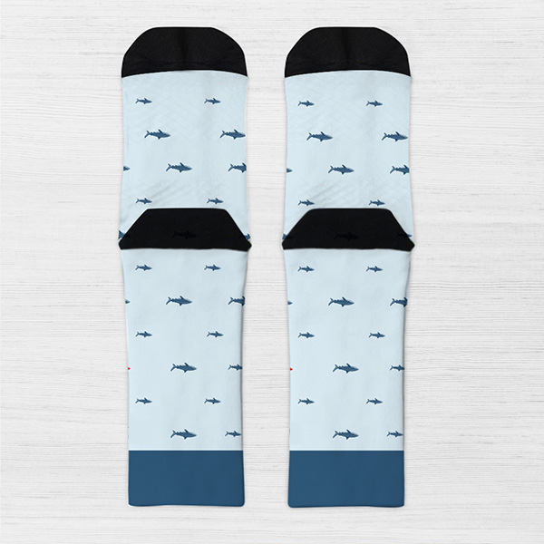 Calcetines Tiburón con Nombre y Texto personalizados
