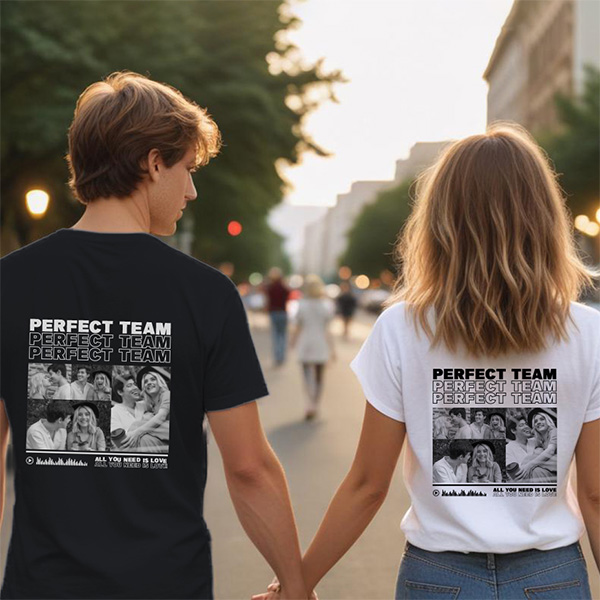 Camiseta Perfect Team con Fotos personalizada