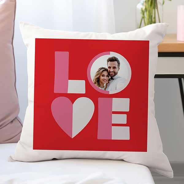 Cojín Love con Foto personalizado