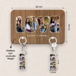 Miniatura de Colgador de Llaves Love con Fotos y Texto personalizado