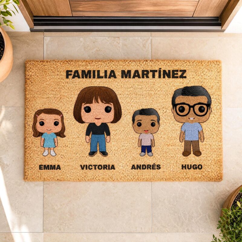 Felpudo Funkos con Nombres y Texto personalizado