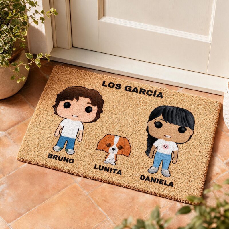 Felpudo Funkos con Nombres y Texto personalizado