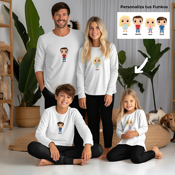 Pijama Funkos Verano o Invierno con Nombres personalizado