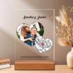 Miniatura de Placa Corazones con Mapa del Amor y Fotos personalizada