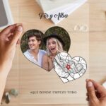 Miniatura de Placa Corazones con Mapa del Amor y Fotos personalizada