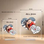 Miniatura de Placa Corazones con Mapa del Amor y Fotos personalizada