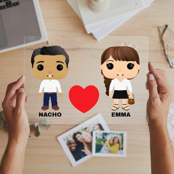 Placa Funkos con Nombres personalizada