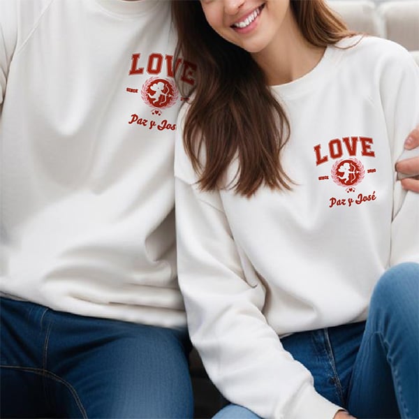 Sudadera Cupido con Nombres personalizada