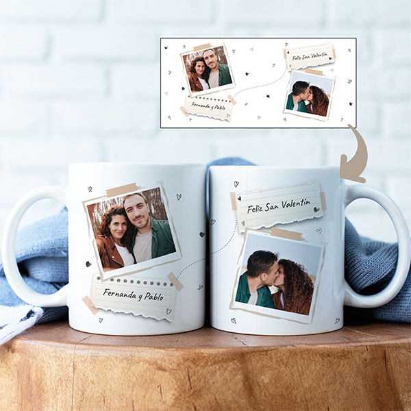 Taza Notas con Fotos y Textos personalizada