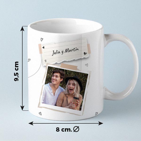 Taza Notas con Fotos y Textos personalizada