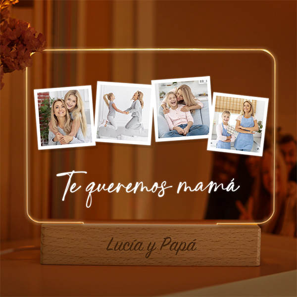 Lámpara Polaroid con Fotos personalizada