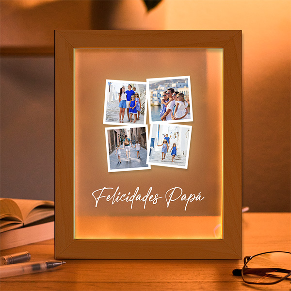 Lámpara Polaroid con Fotos personalizada