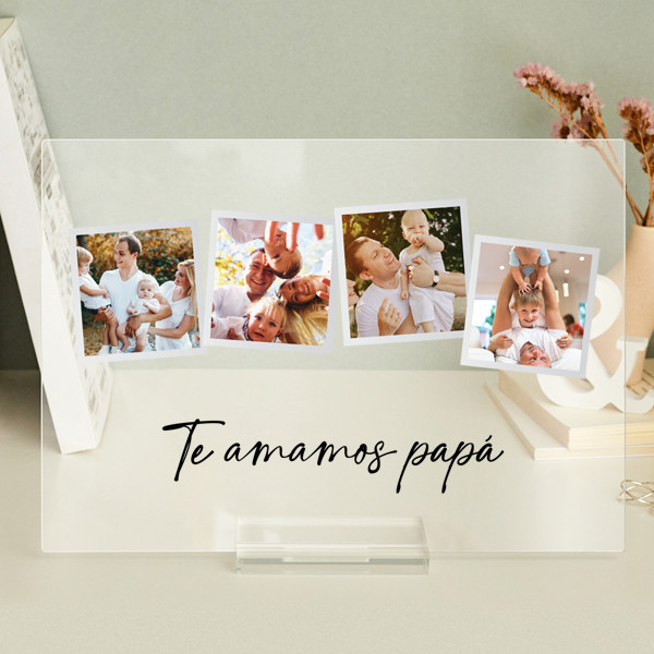 Lámpara Polaroid con Fotos personalizada