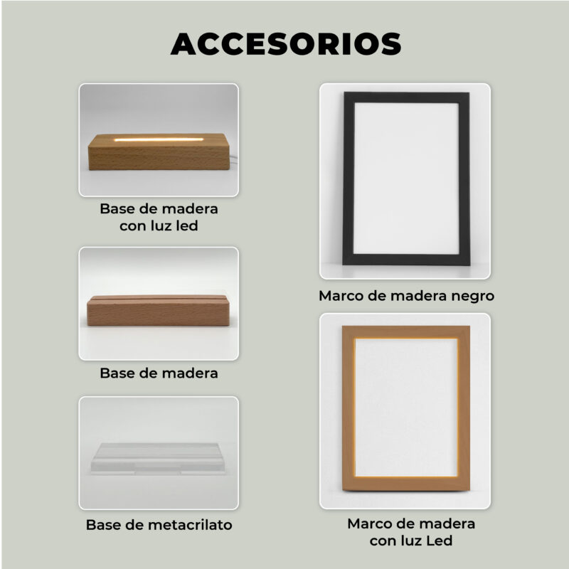 Placa Papá con 4 Fotos personalizada