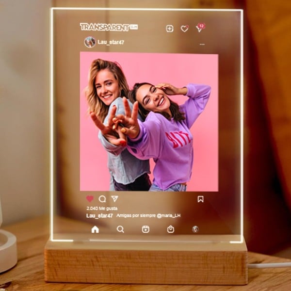 Lámpara Instagram con Foto personalizada