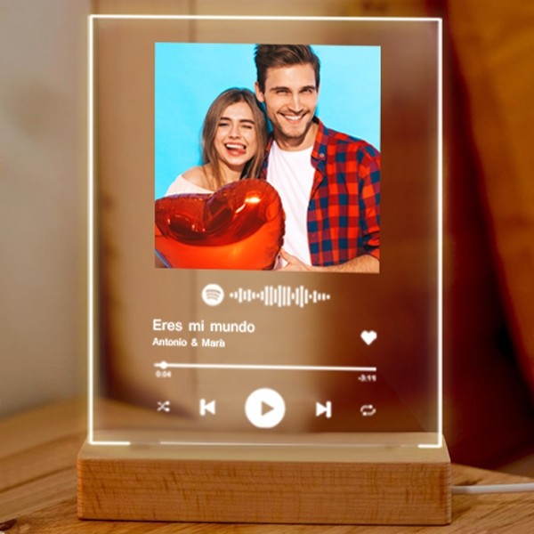 Lámpara Spotify personalizada