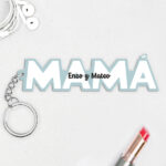 Miniatura de Llavero Mamá con Texto en Letras personalizado