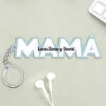 Miniatura de Llavero Mamá con Texto en Letras personalizado