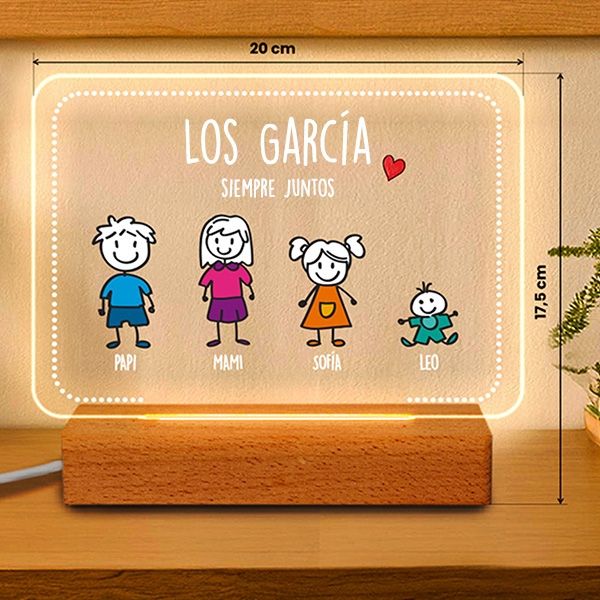Placa Muñecos con Texto personalizada