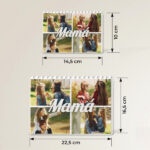 Miniatura de Puzle de Bloques Mamá Collage con Cuatro Fotos personalizado