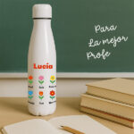 Miniatura de Botella Flores con Nombres y Texto personalizada