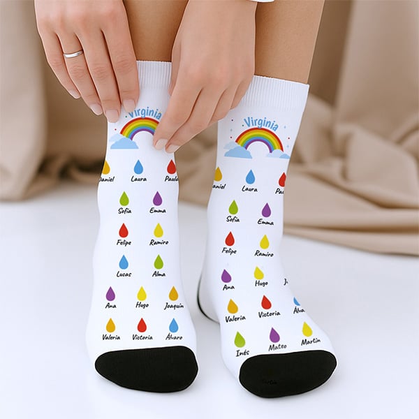 Calcetines Lluvia con Nombres Personalizado