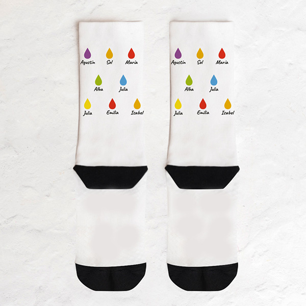 Calcetines Lluvia con Nombres Personalizado