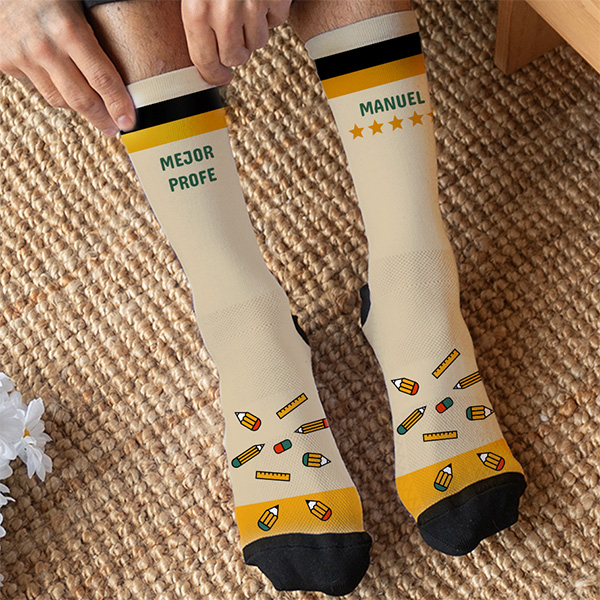 Calcetines Profe con Nombres Personalizado