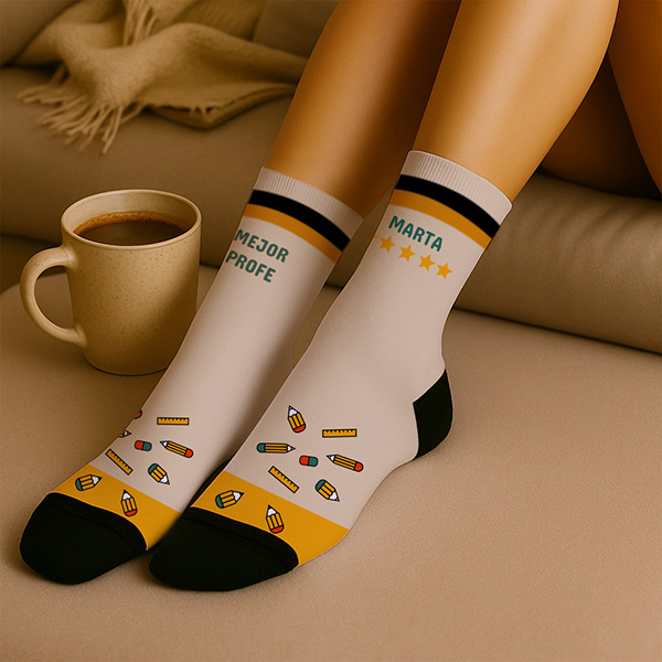 Calcetines Profe con Nombres Personalizado