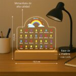 Miniatura de Lámpara Lluvia con Nombres y Texto personalizado
