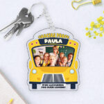 Miniatura de Llavero Bus con Nombre y Texto personalizado