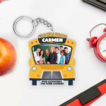 Miniatura de Llavero Bus con Nombre y Texto personalizado
