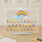 Placa Lluvia con Nombres personalizado Miniatura de Placa Lluvia con Nombres personalizado