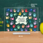 Miniatura de Placa Manos con Nombres y Texto personalizado