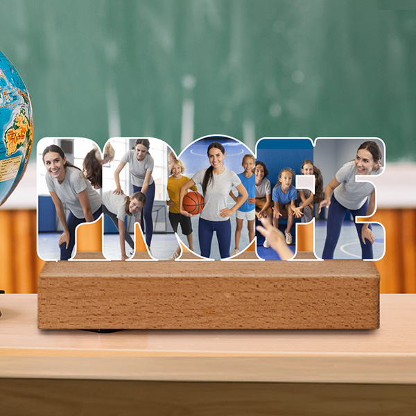 Placa Profe con Fotos personalizado
