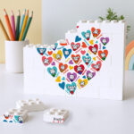 Miniatura de Puzzle de Bloques Corazones con Muñecos con Nombres personalizado