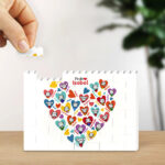 Miniatura de Puzzle de Bloques Corazones con Muñecos con Nombres personalizado