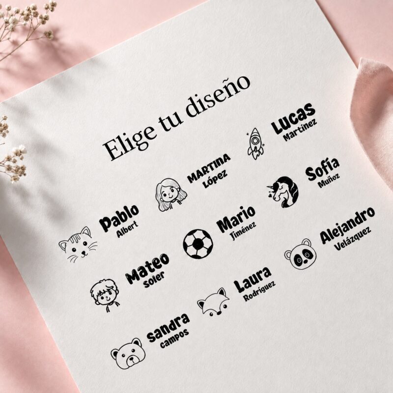 Sello personalizado para Ropa y Objetos