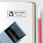 Miniatura de Sello Profesores para Objetos y Ropa con Nombre y Dibujo personalizado