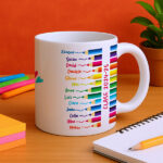 Miniatura de Taza Lápices de Colores con Nombres personalizado