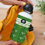 Miniatura de Botella Infantil Campo de Futbol con Nombres y Texto personalizado
