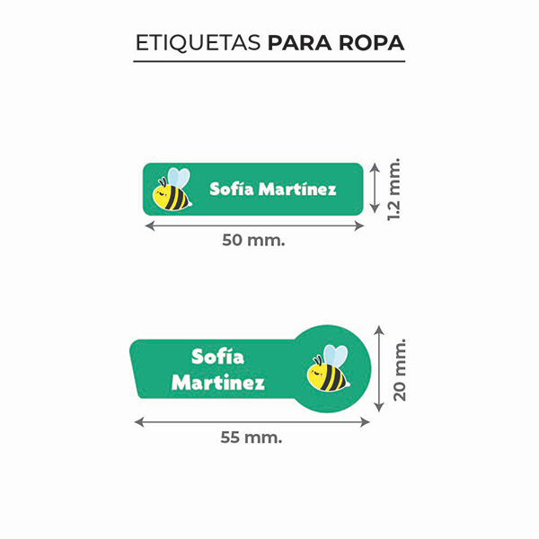 Etiquetas Textiles Infantiles para Ropa personalizadas