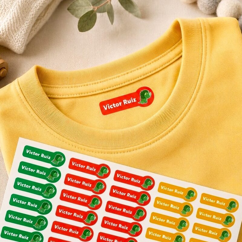 Etiquetas Textiles Termoadhesivas Infantiles para Ropa personalizadas