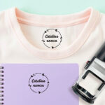 Miniatura de Sello Personalizado Redondo para Ropa y Objetos