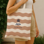 Miniatura de Tote Bag Ondas con Nombre personalizada