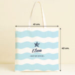 Miniatura de Tote Bag Ondas con Nombre personalizada