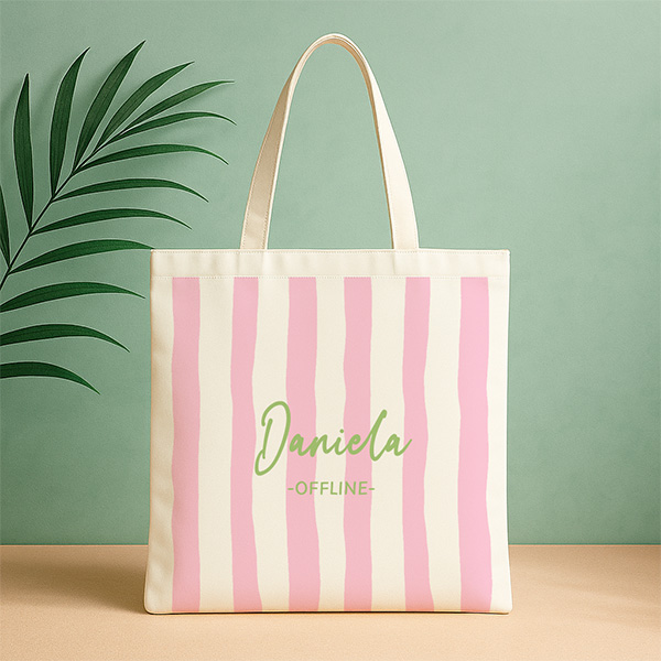 Tote Bag Rayas Verticales personalizada