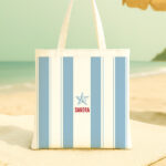 Miniatura de Tote Bag Rayas con Iconos personalizada
